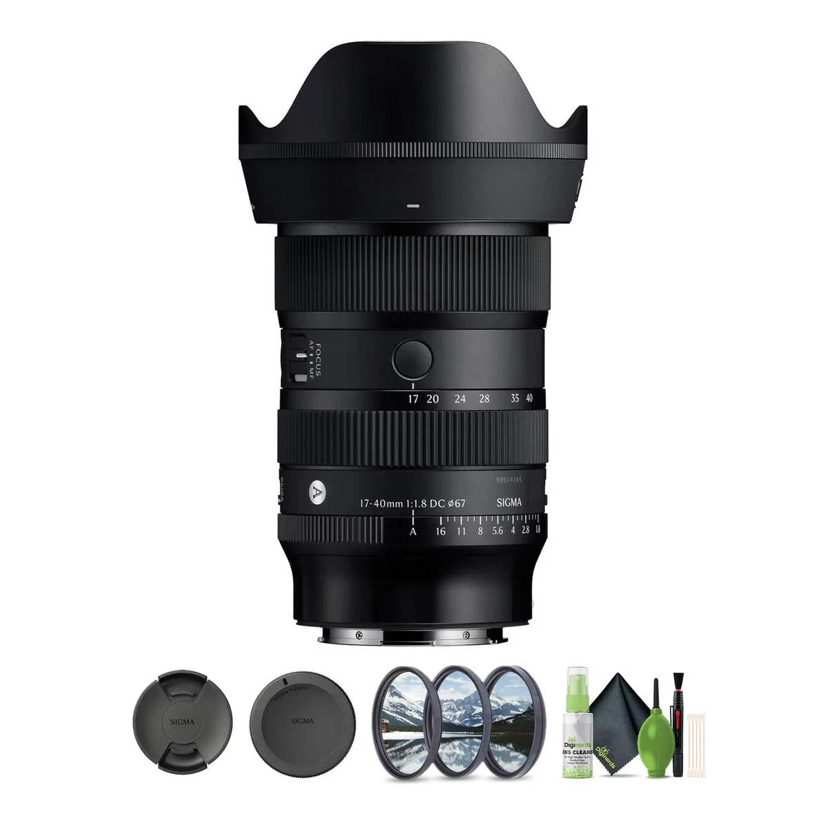 SIGMA SIGMA 17-40mm f/1.8 DC Art Lens L-Mount Bundle 2 camera lens — product photo