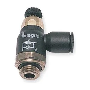 Legris Legris 7060 06 10 flow control trap 6mm push-to-connect 1/8 BSPP 145 psi 158°F — product photo