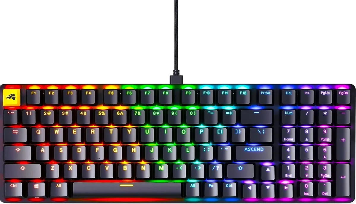 FOCUSTEC FOCUSTEC Gaming Keyboard 96% Black Fox Linear Switches — product photo