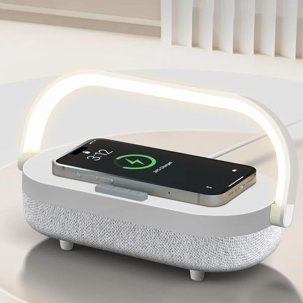  iGaur XG21008-MA Table Lamp Touch 4-level 270° Bluetooth 5.0 White — product photo