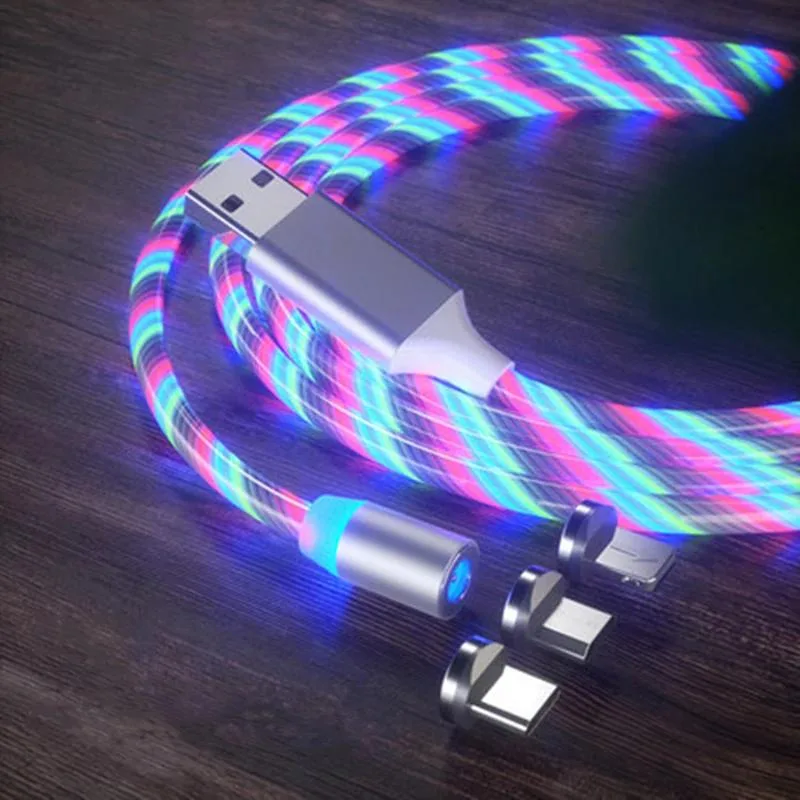 Defendwe Defendwe 3-in-1 Magnetic Flow LED Cable 360° Rotating — product photo