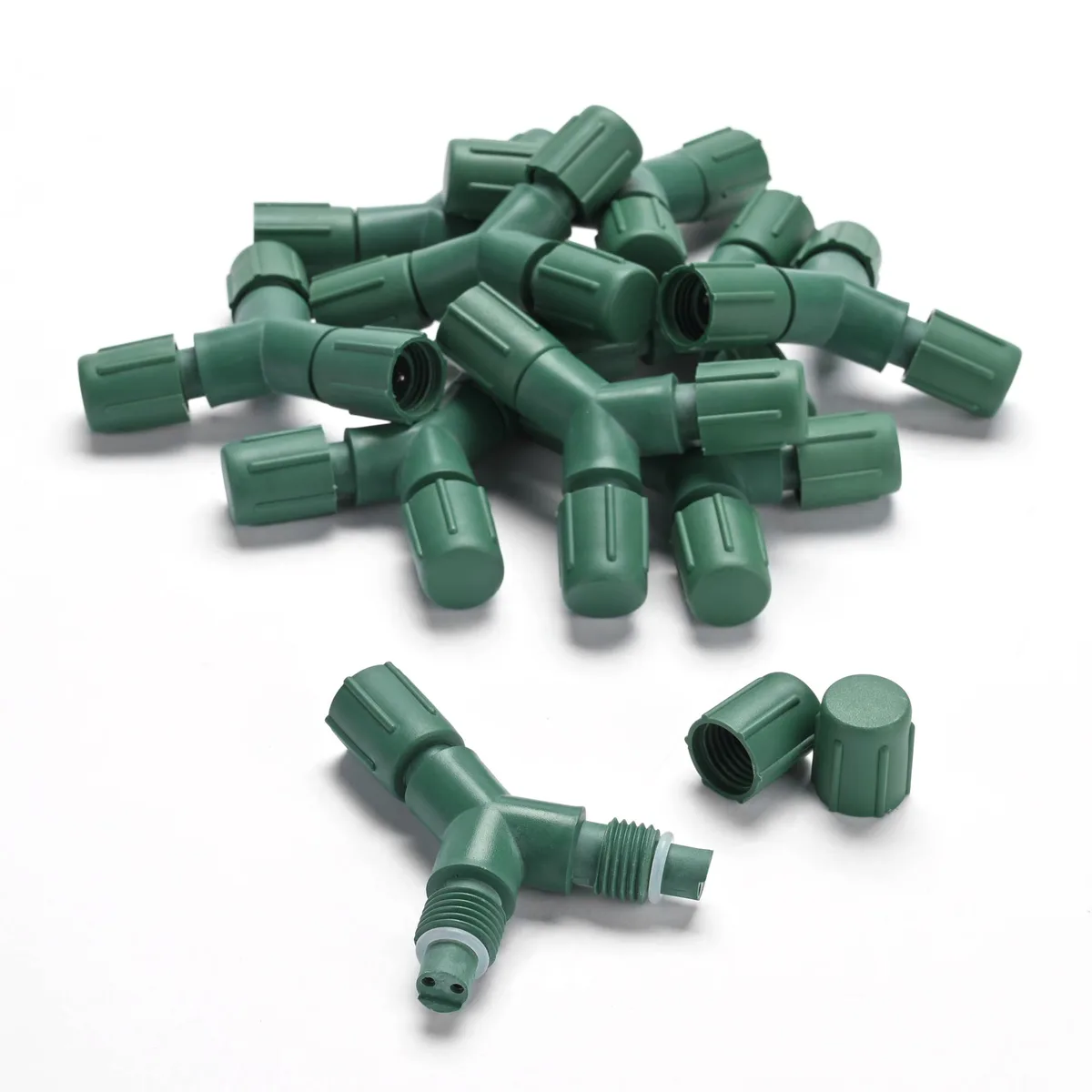 Yescom USA, Inc. Yescom USA, Inc. 11SSL026-YCNTR-04 10-pack IP65 waterproof Y-shape landscape lighting connectors — product photo