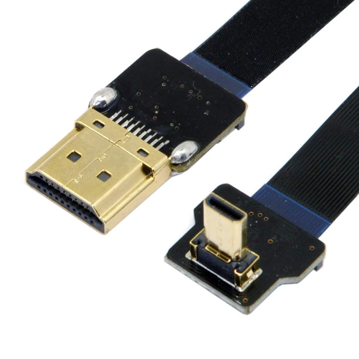 LORDWORLD LORDWORLD 90° Up Angled Micro HDMI to HDMI Flat Cable 50cm 1080p 60Hz — product photo