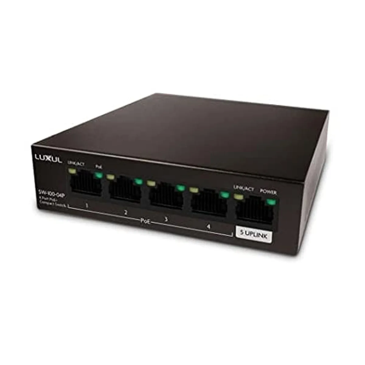 Luxul Luxul SW-100-04P 4-port PoE+ network switch 58W — product photo