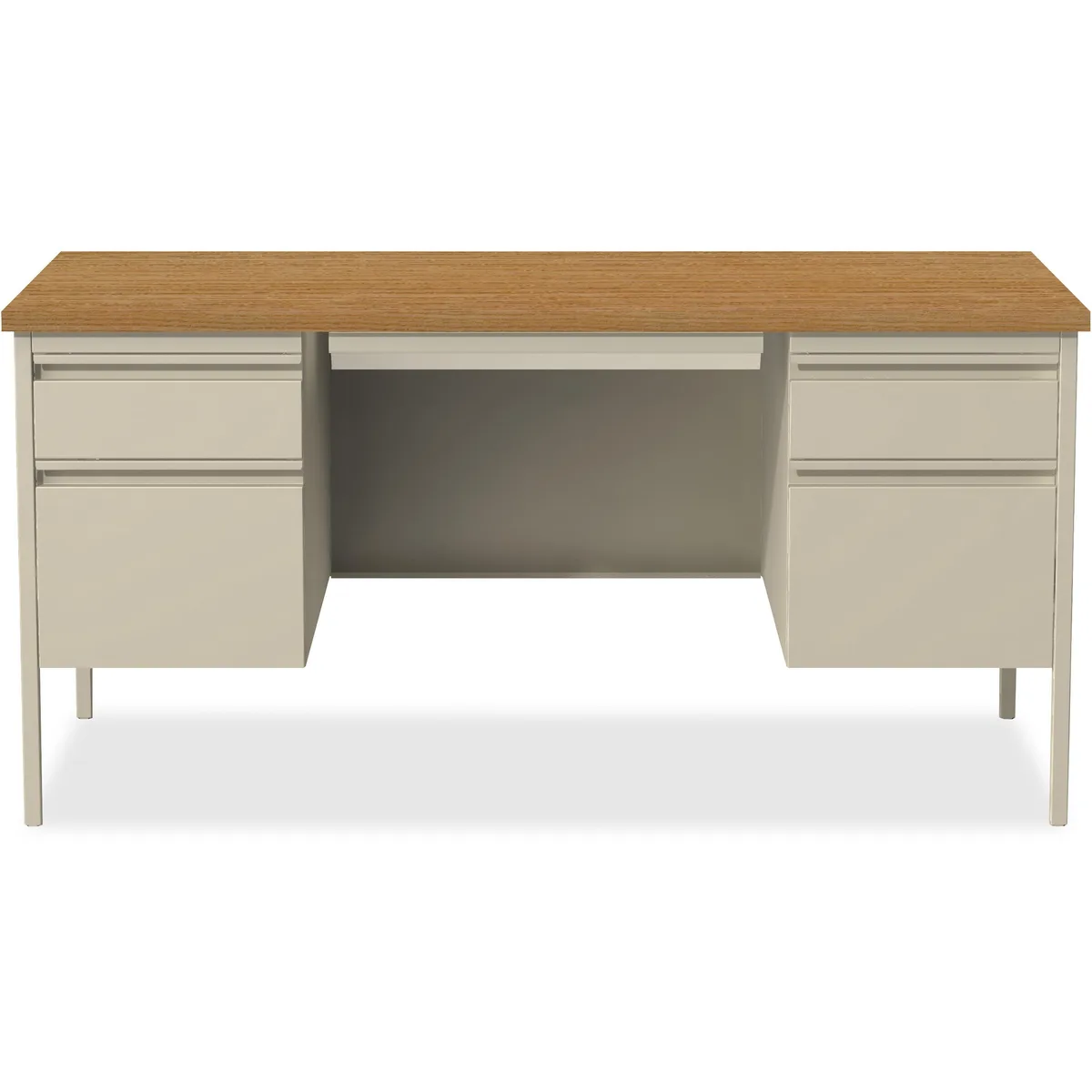 Lorell Lorell 60926 Double Pedestal Desk Patio Furniture 60x30x29 — fotografie produktu
