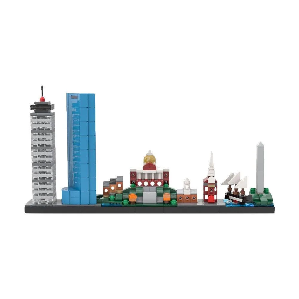 ZITIANYOUBUILD ZITIANYOUBUILD Boston Skyline Architecture 455 Pieces Educational Building Set — product photo