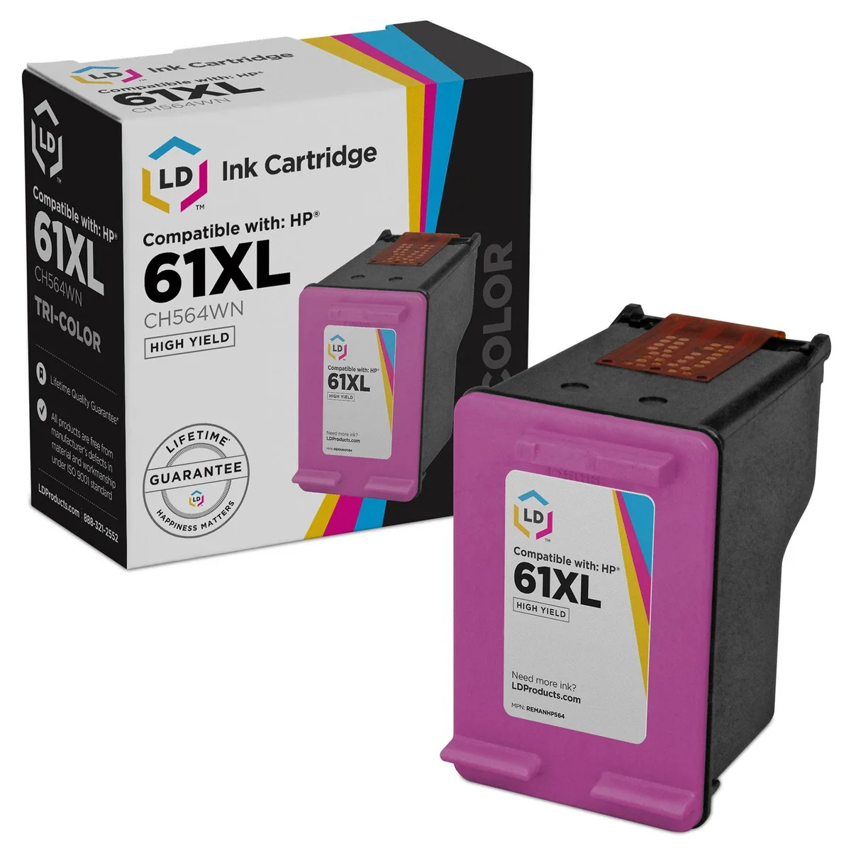 LD Products LD Products HP 61XL Tri-Colour Ink Cartridge 330 Pages — product photo