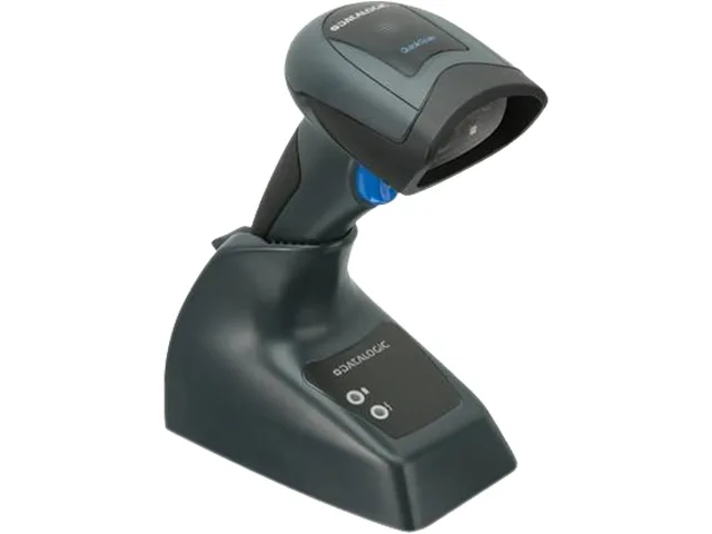 Datalogic Datalogic QuickScan QBT2430-BK-BTK1 cordless 2D barcode scanner, Bluetooth, USB kit, black — product photo
