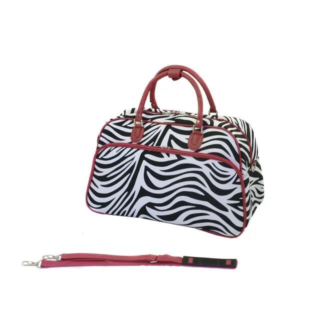 ecWorld ecWorld World Traveler Shoulder Bag Red Zebra 20x12x9 1.75 lb — product photo