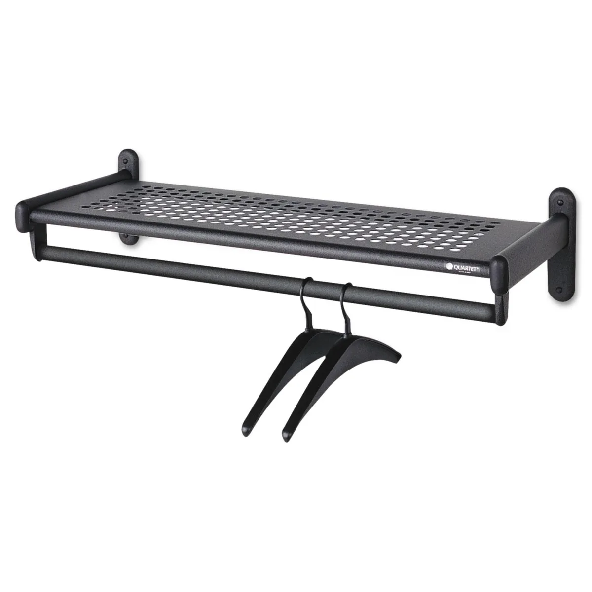 Quartet Quartet 20403 metal wall shelf rack office furniture 36w 14d 6h black — product photo