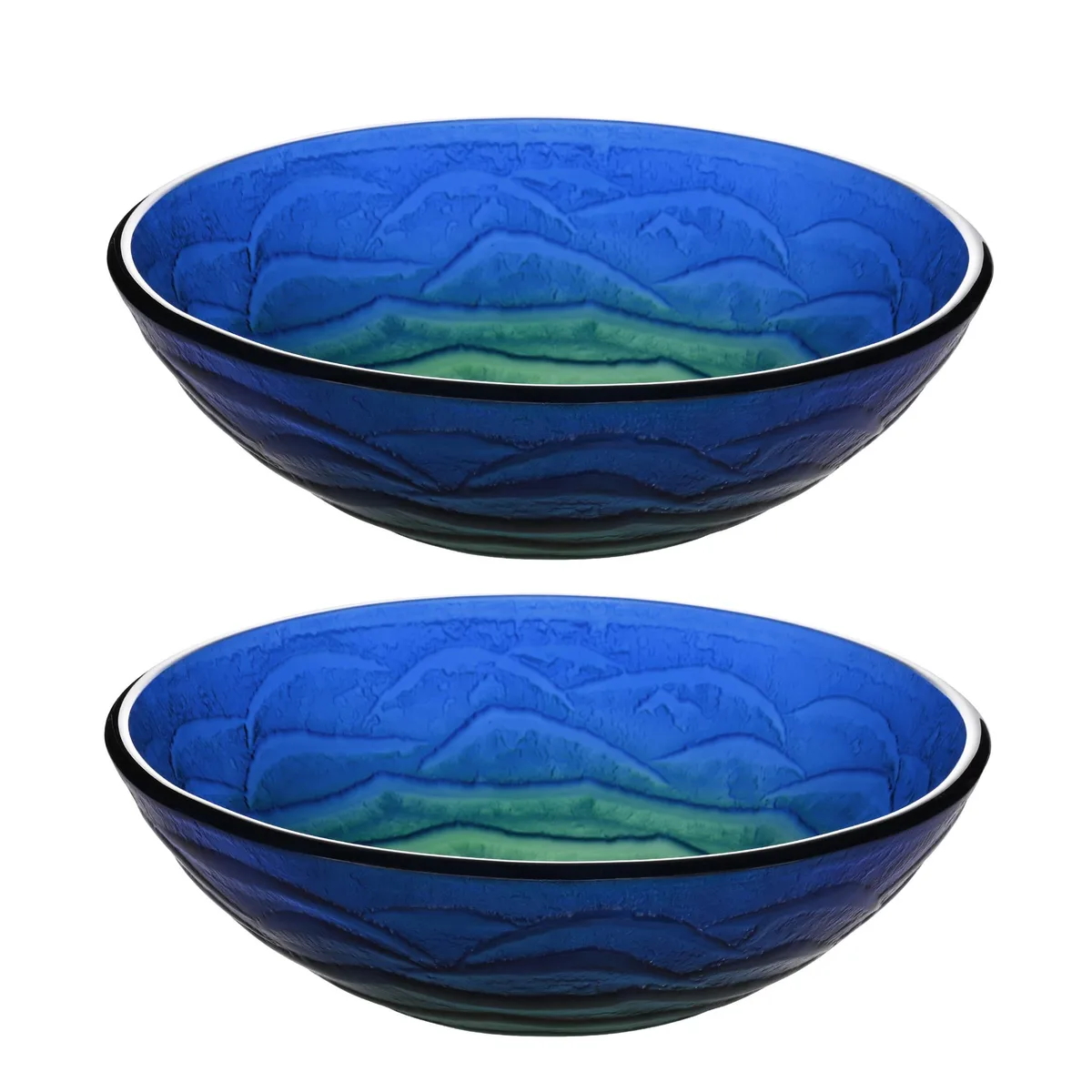 Yescom USA, Inc. Yescom USA, Inc. 16.5" Round Tempered Glass Vessel Sink 2 Pack — product photo