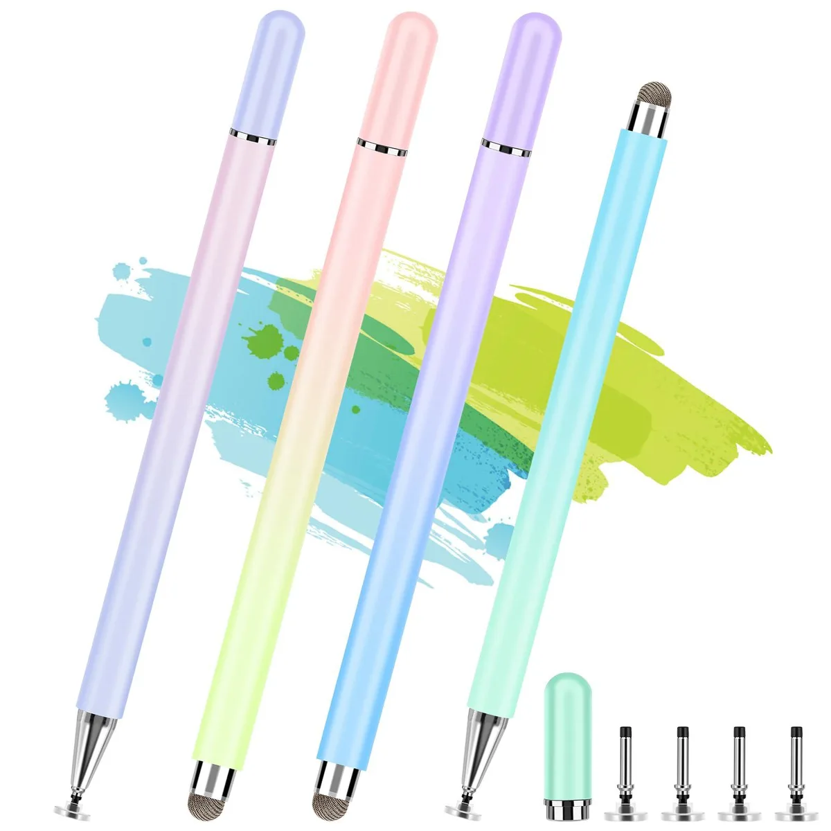  CCIVV Gradient 4-Pack 2-in-1 Disc &amp; Fiber Stylus — product photo