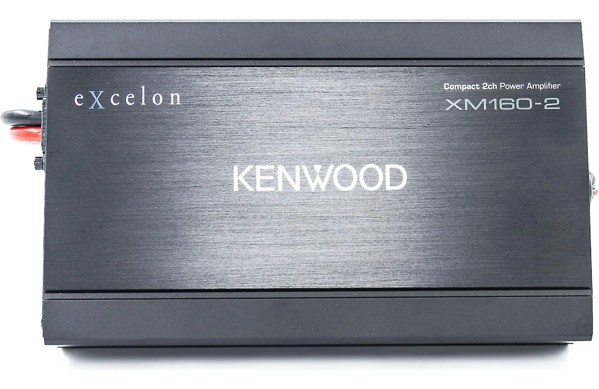KENWOOD Kenwood XM160-2 2-channel motorcycle amplifier 80 watts RMS x 2 — product photo