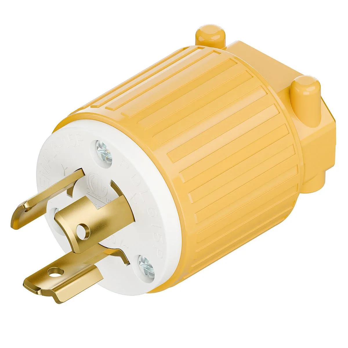 LORDWORLD LORDWORLD NEMA L6-15P Twist Lock Male Plug 15A 250V Yellow — product photo