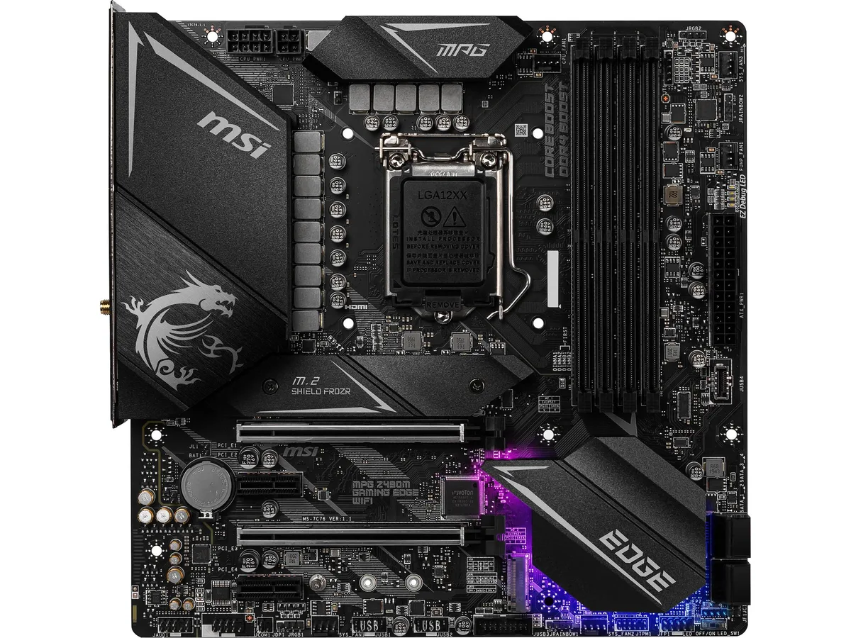 MSI MSI MPG Z490M GAMING EDGE WIFI Intel motherboard — product photo