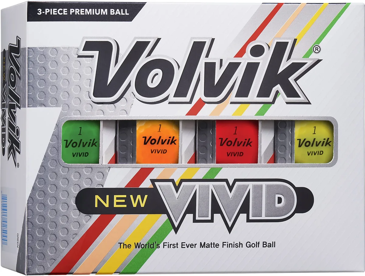 Volvik Volvik Vivid Golf Balls 12 Pack Assorted Colours — product photo