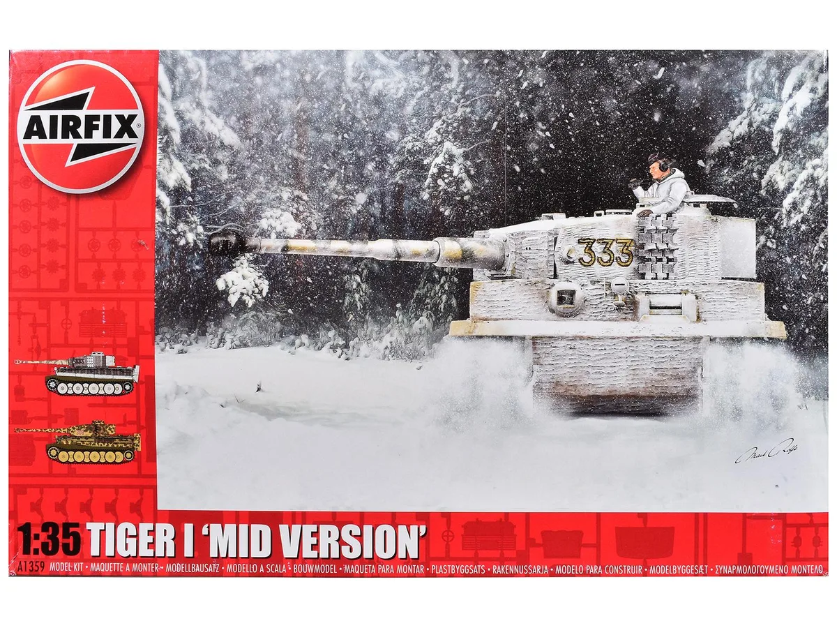 Airfix Airfix Tiger I Mid Version Tank 1/35 Level 3 hobby collectible — product photo