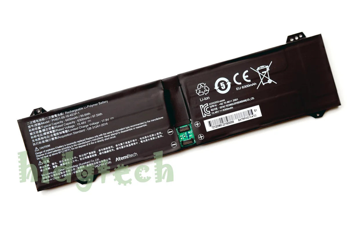 Beisite Beisite PHID1-00-18-4S1P-1 15.48V 99.8Wh laptop battery — product photo