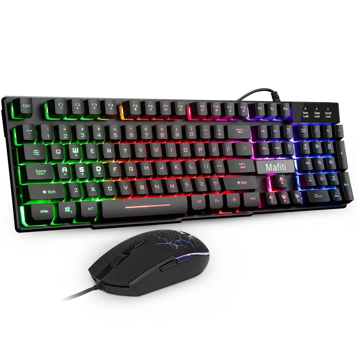 Redragon Mafiti RK101 Gaming Keyboard & Mouse Combo 104 Keys 19 Anti-Ghosting RGB — product photo
