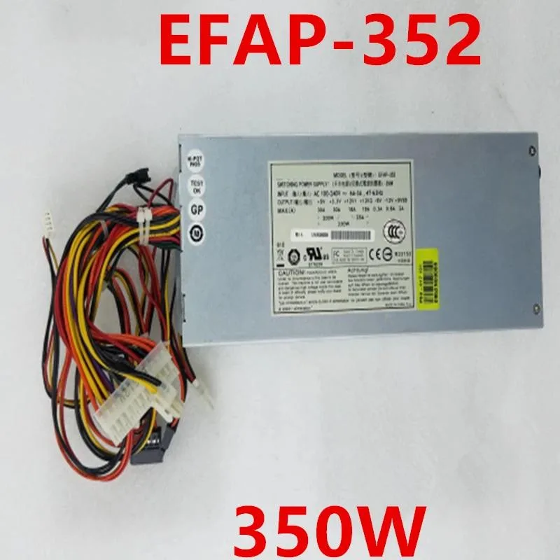Rectangular ATX power supply unit in black metal finish