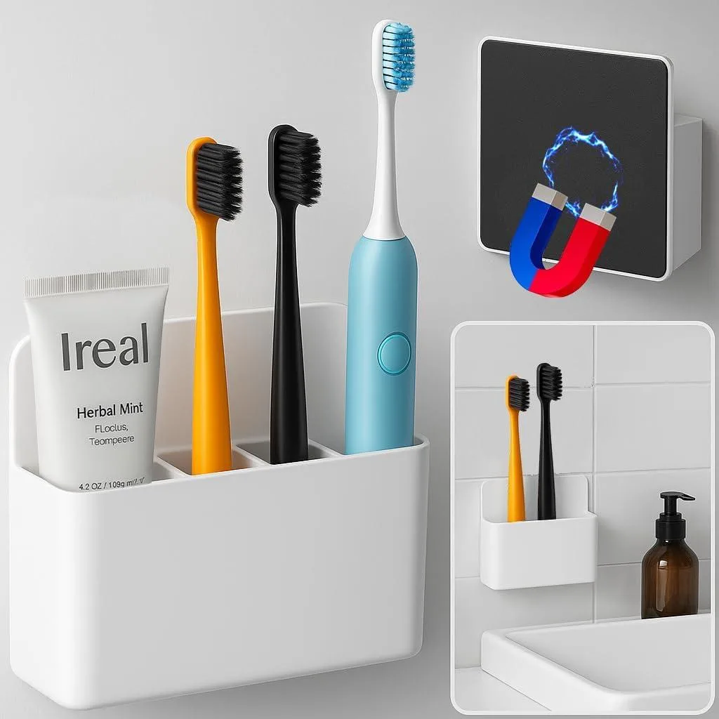  Dlilise Magnetic Toothbrush Holder 15 lb 4.13 x 2.7 in — product photo