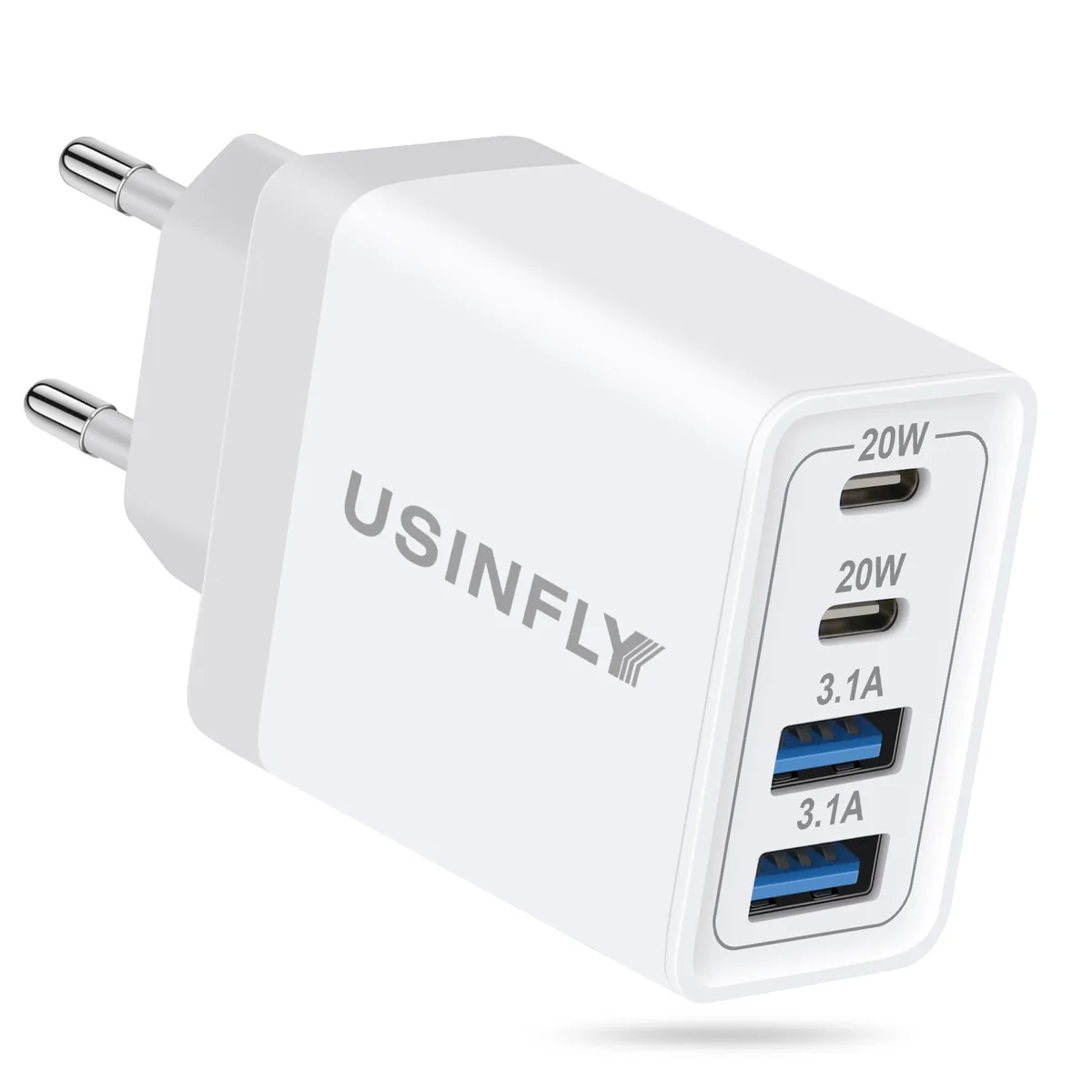No Sew No Sew 40W 4-Port US to EU USB-C Travel Adapter — product photo