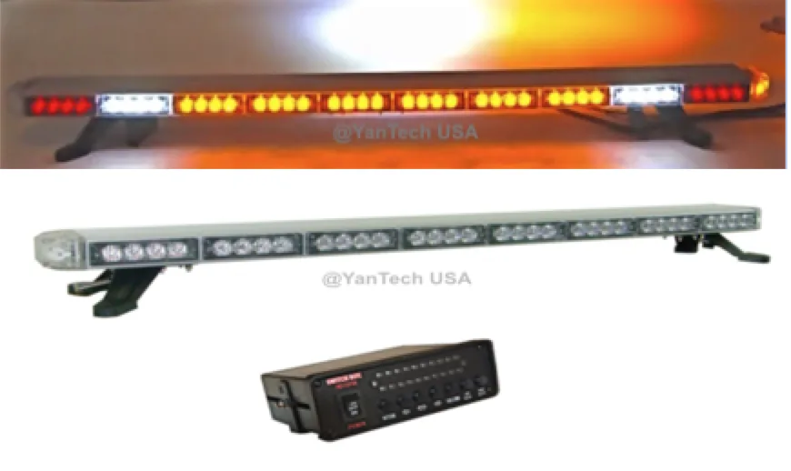 YanTech YanTech 50" Amber LED Light Bar 86 Diodes 20 Patterns Brake Cargo Lights — product photo