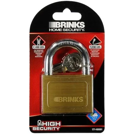 Brinks Brinks 171-60001 Brass Padlock 60mm Keyed Different — product photo