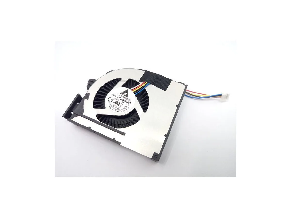 Black plastic notebook cooling fan with wire connector