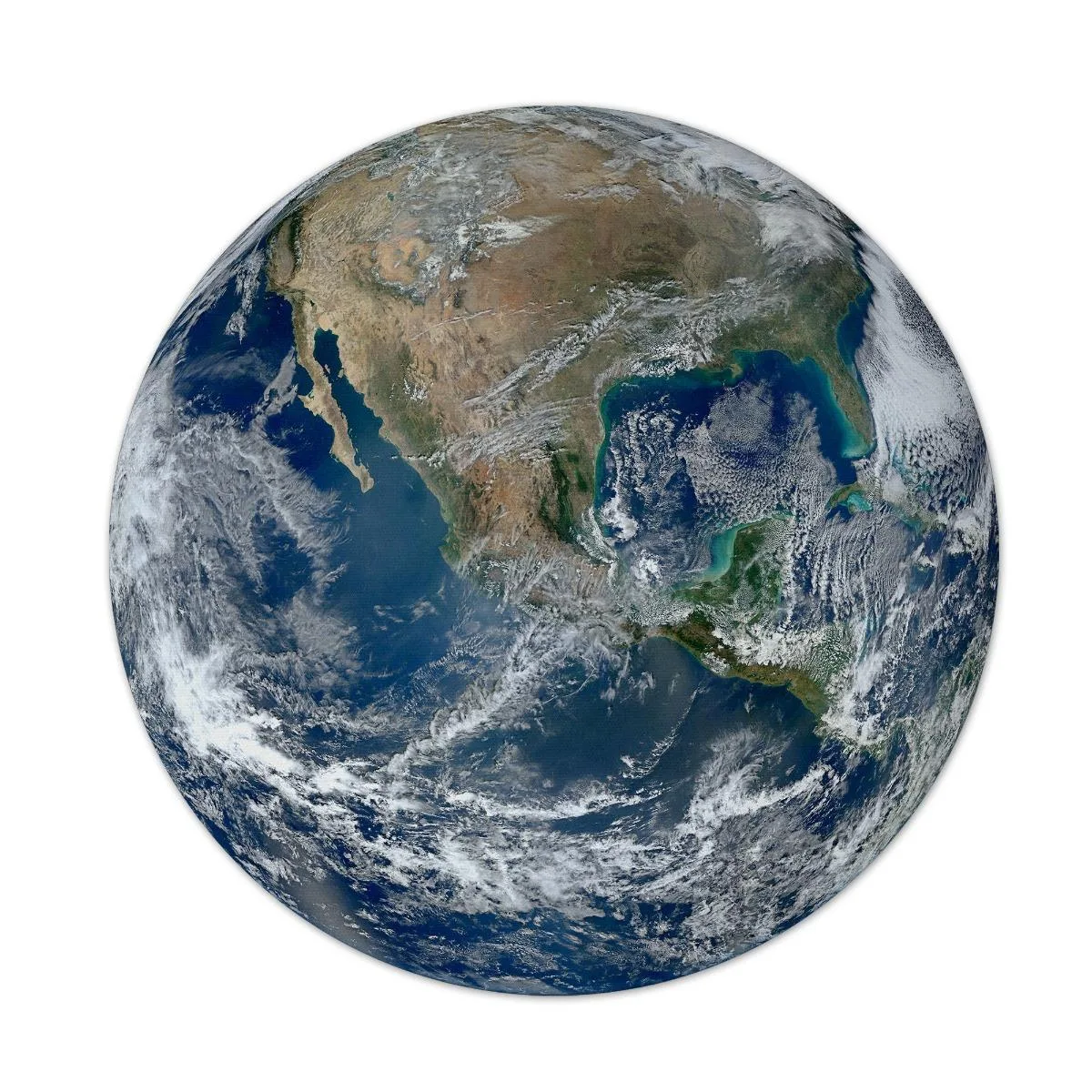 Future of Flight Future of Flight Earth From Space 7.5" Round Mouse Pad 1/4" Thick — product photo