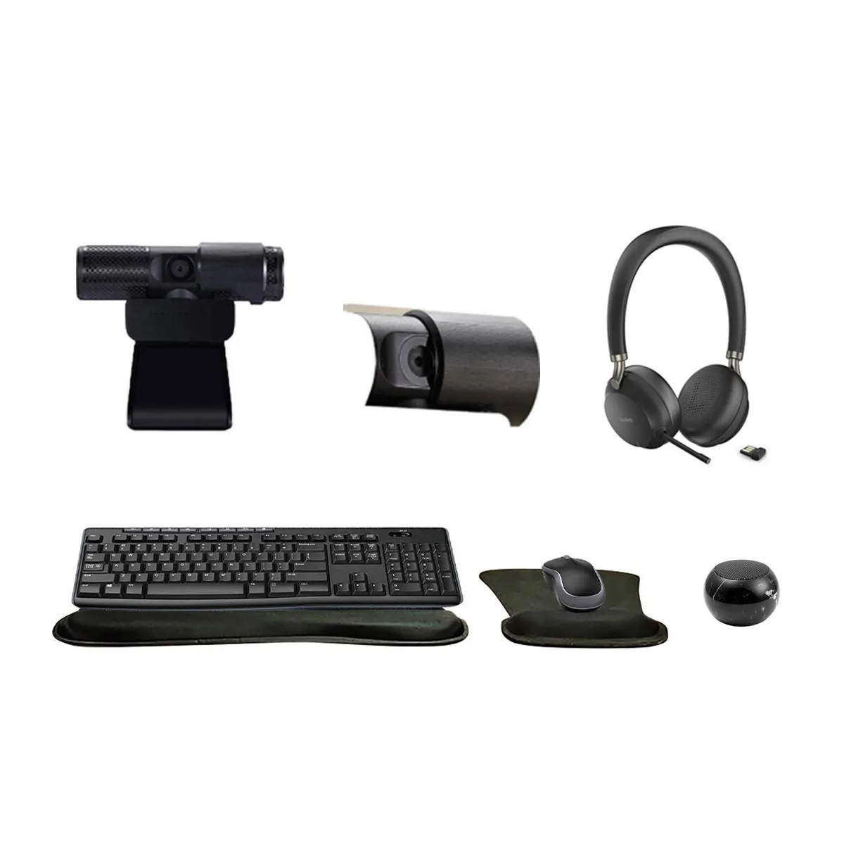 Yealink Network Technology Co., Ltd Yealink BH72 Black Wireless Headset Bundle with Webcam, Keyboard, Mouse, Pad, Speaker — product photo
