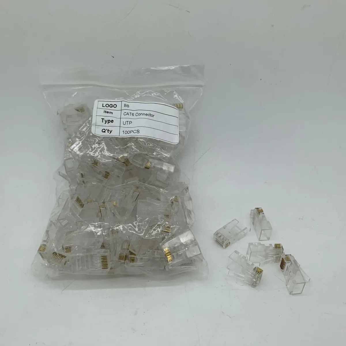 BattleBorn BattleBorn Cat5/Cat5e RJ45 Crimp Connectors 100-Pack — product photo