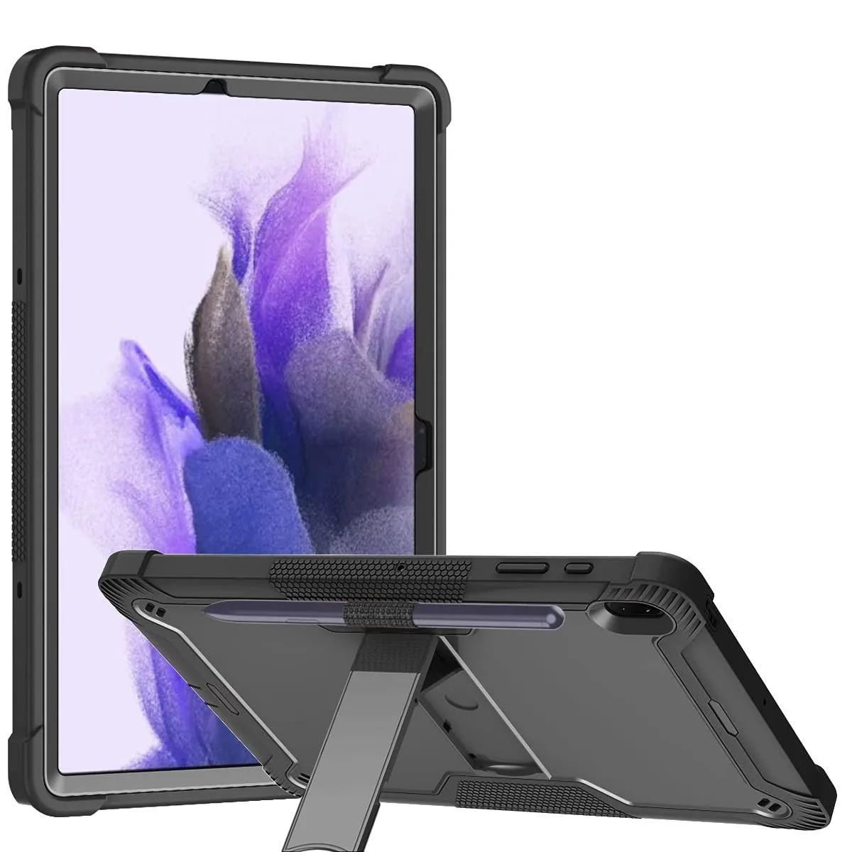 D&amp;K D&amp;K 12.4" Rugged Case with Pen Holder &amp; Kickstand for Tab S7 FE/S8+/S7+ — product photo