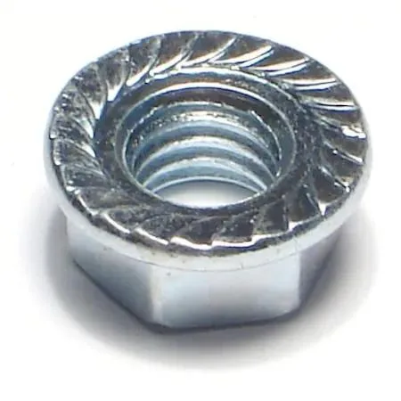 MIDWEST FASTENER CORP MIDWEST FASTENER CORP 09633 Flange Nut 3/8"-16 Steel Zinc 100 PK — product photo