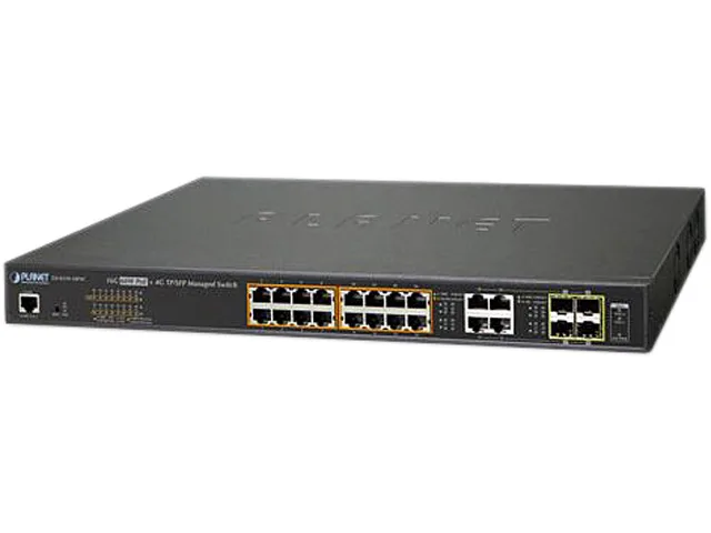 PLANET PLANET GS-4210-16P4C 16-port PoE+ 4 SFP combo managed network switch — product photo