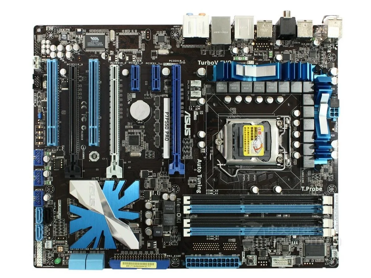 ASUS ASUS P7P55D PRO Intel P55 16GB DDR3 ATX motherboard — product photo