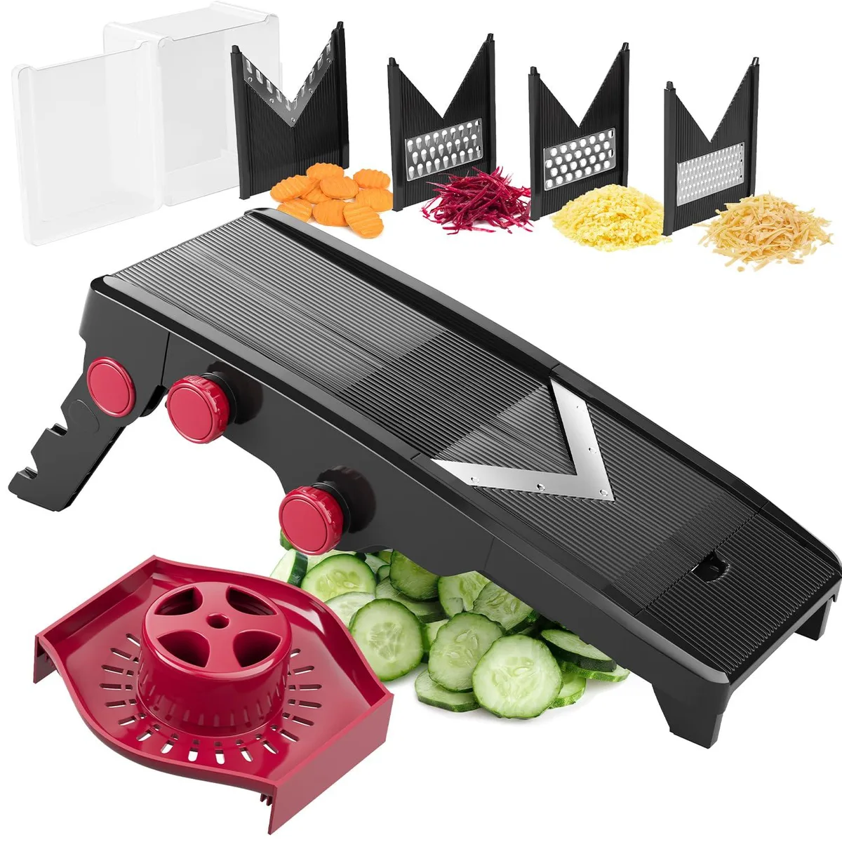 Mueller Austria MU-MANDO Mandoline Slicer 5 Blade Black — product photo