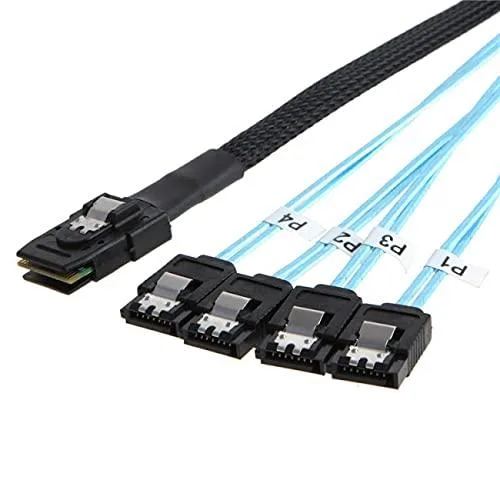 Vszerda Vszerda SF-004-1.0M Mini SAS SFF-8087 to 4 SATA 7pin 6Gbps 100cm — product photo