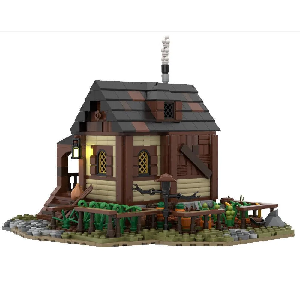 ZITIANYOUBUILD ZITIANYOUBUILD MOC-114425 Medieval Peasant House Farm Building Set 1043 Parts — product photo