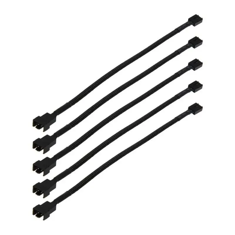 HETAI Digital Technology Co.,Ltd HETAI Digital Technology Co.,Ltd 12in 5PCS 4 Pin PWM Fan Extension Cable usb cable — product photo