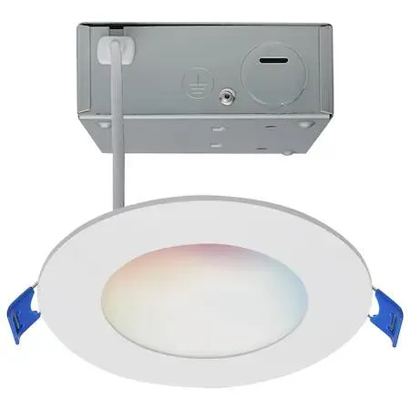 Satco Satco S11560 9W LED DW LP DL 4 in. Rnd Starfish IOT Tunable White and RGB recessed lighting — product photo