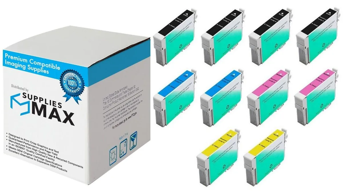 SuppliesMax SuppliesMax Epson T0681204B2CS Remanufactured Inkjet Combo Pack (4 Black, 2 Cyan, 2 Magenta, 2 Yellow) — product photo