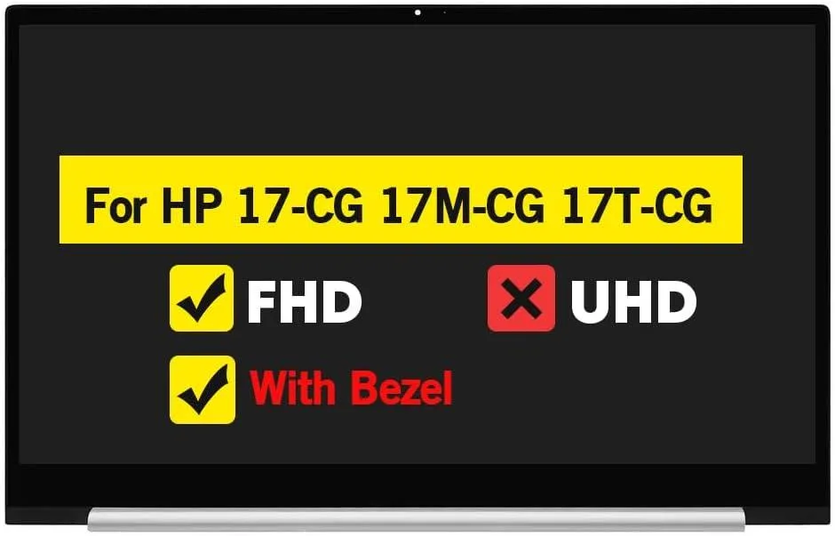 NUOLAISUN NUOLAISUN 17.3" LCD Touch FHD Screen + Frame Assembly for HP Envy 17-CG — product photo