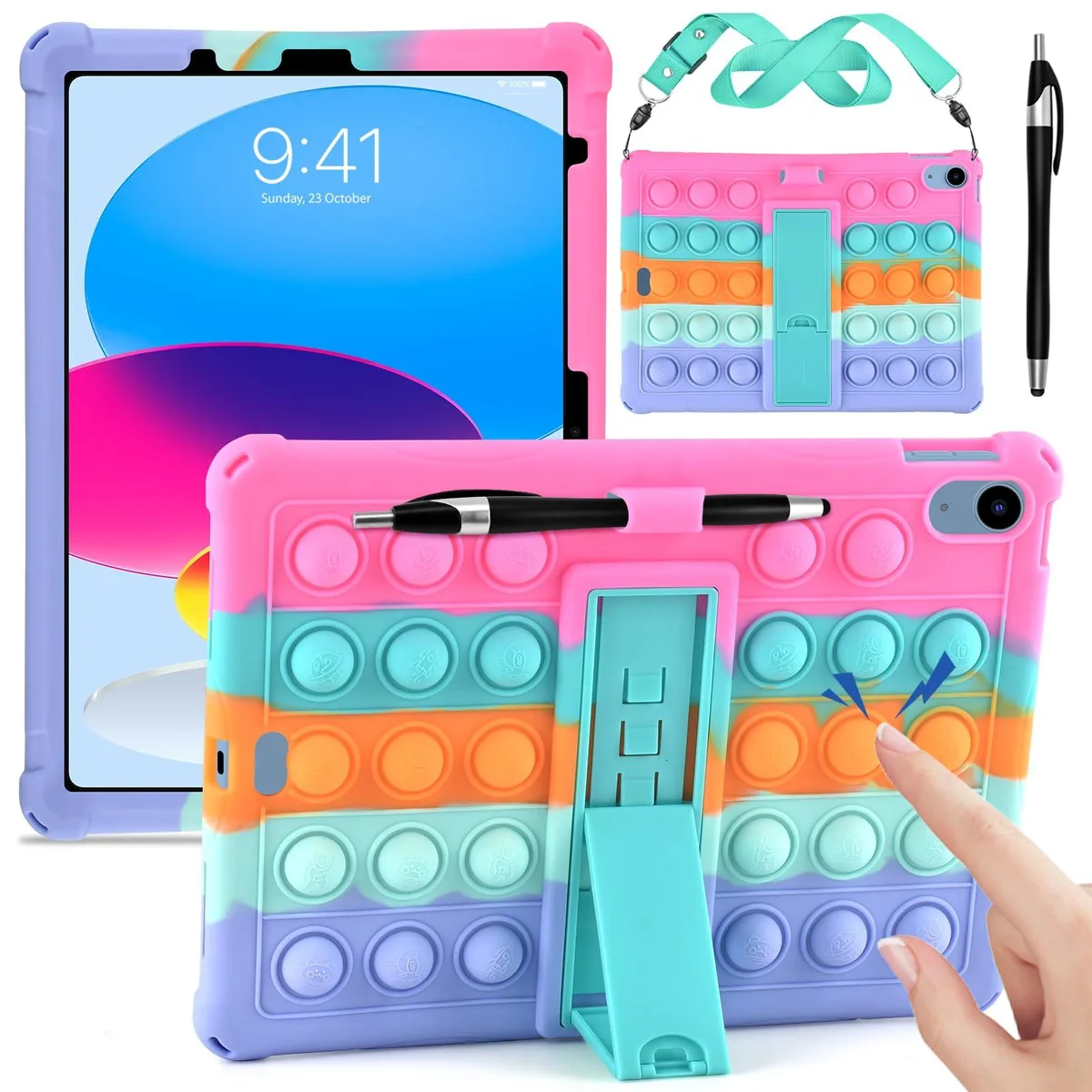  Speck A3354 Silicone iPad Case 11th Gen 11" 2025, 10th Gen 10.9" 2022, Shoulder Strap &amp; Stylus Pen — product photo