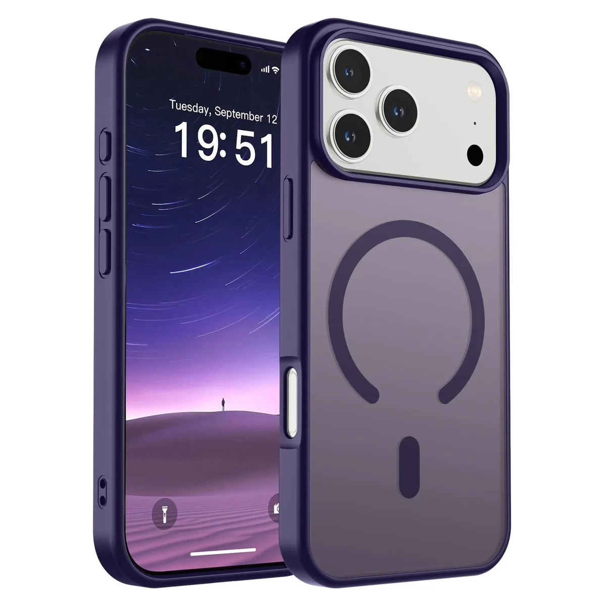 KEHIPI KEHIPI Case for iPhone 17 Pro Max MagSafe Dark Purple — product photo