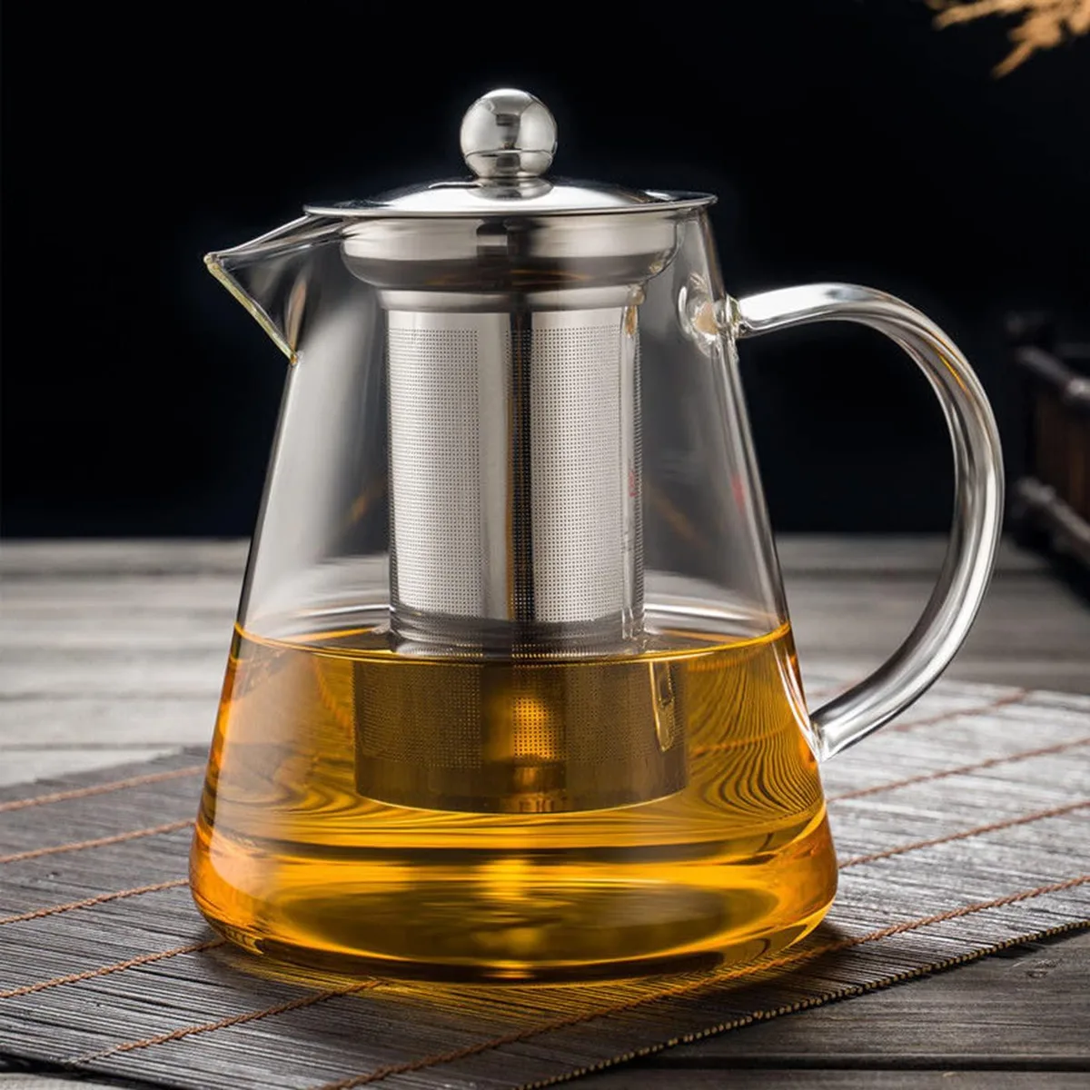  XINHUISHQZ Glass Teapot 19oz 550ML Removable Infuser — product photo