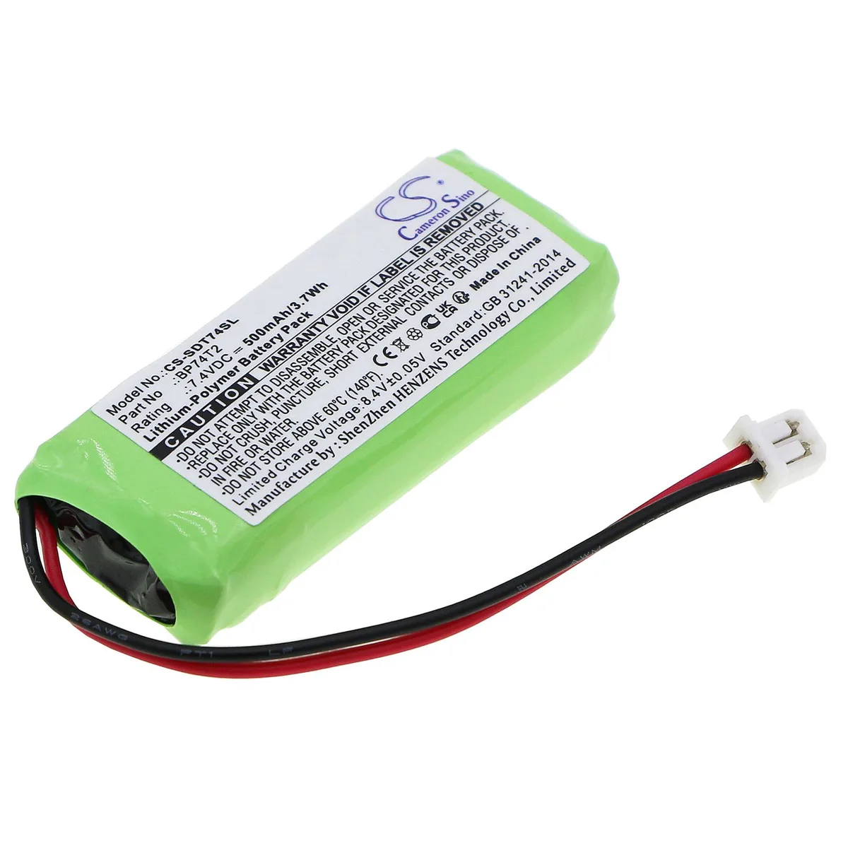 Cameron &amp; Co Cameron &amp; Co DS-CS-SDT74SL training aid 7.4V 500mAh Li-Polymer green — product photo