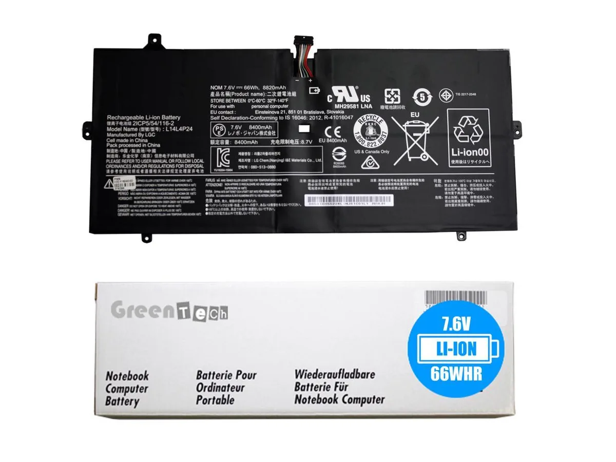 NShi NShi L14M4P24 L14L4P24 66Whr 7.6V 8820mAh laptop battery — product photo