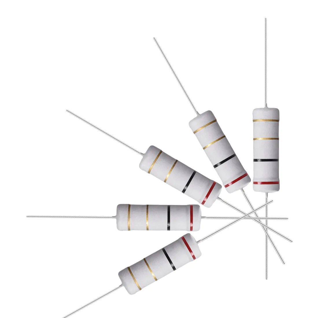 Unique-Bargains Unique-Bargains 10 Pcs Metal Oxide Film Resistor 2 Ohm 5W 5% Axial — product photo