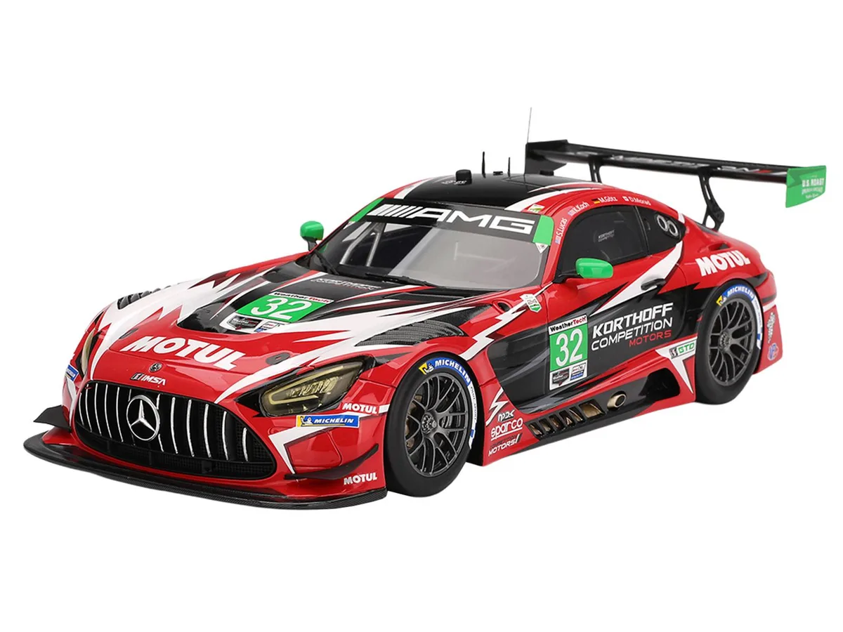 Top Speed Top Speed Mercedes-AMG GT3 EVO #32 Korthoff Competition Motors IMSA 24 Hours Daytona 2025 1/18 Resin Model Car — product photo